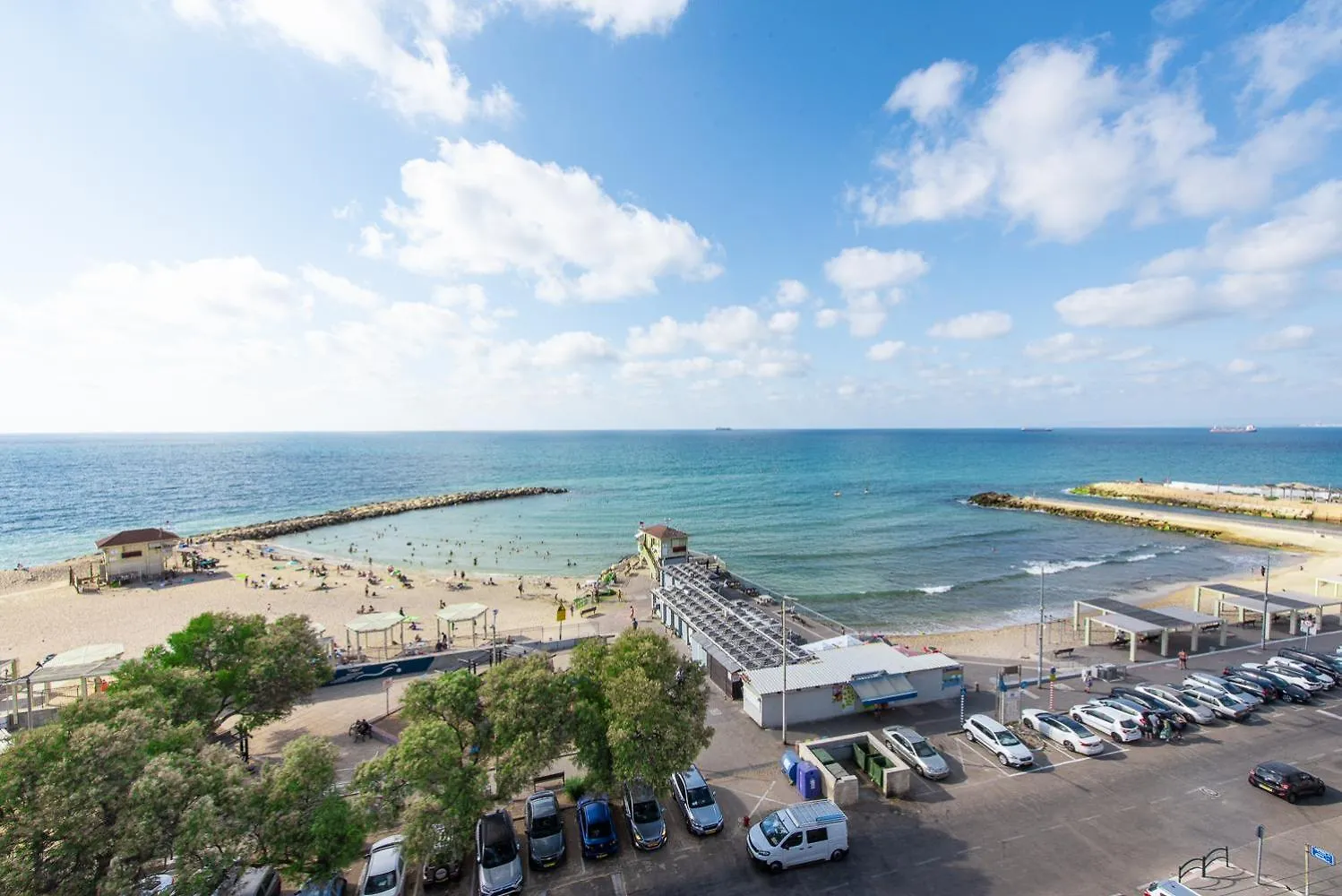 Port City Haifa - Beach Front Penthouse Bat Galim Apartment
